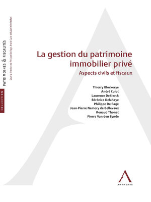 cover image of La gestion du patrimoine immobilier privé